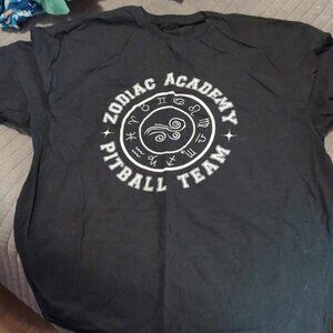 Zodiac Academy Seth Capella Airstriker T-Shirt Black Size 2XL